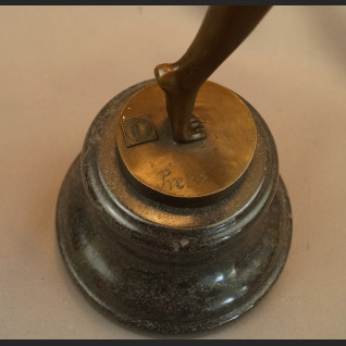 Duża figura z brązu taniec z ogniem tancerka 