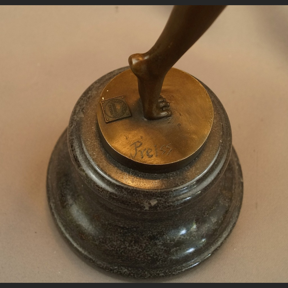 Duża figura z brązu taniec z ogniem tancerka 