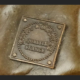 Duża figura z brązu taniec z ogniem tancerka 