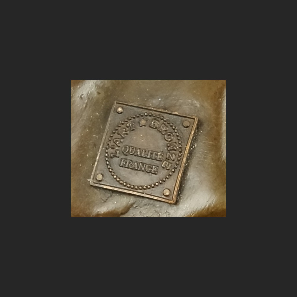 Duża figura z brązu taniec z ogniem tancerka 