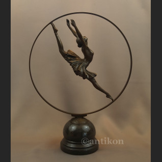 Rzeźba z brązu duże Art Deco tańcząca baletnica Rzeźba z brązu duże Art Deco tańcząca baletnica