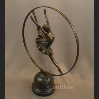 Rzeźba z brązu duże Art Deco tańcząca baletnica Rzeźba z brązu duże Art Deco tańcząca baletnica