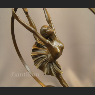 Rzeźba z brązu duże Art Deco tańcząca baletnica Rzeźba z brązu duże Art Deco tańcząca baletnica
