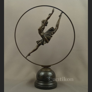 Rzeźba z brązu duże Art Deco tańcząca baletnica Rzeźba z brązu duże Art Deco tańcząca baletnica