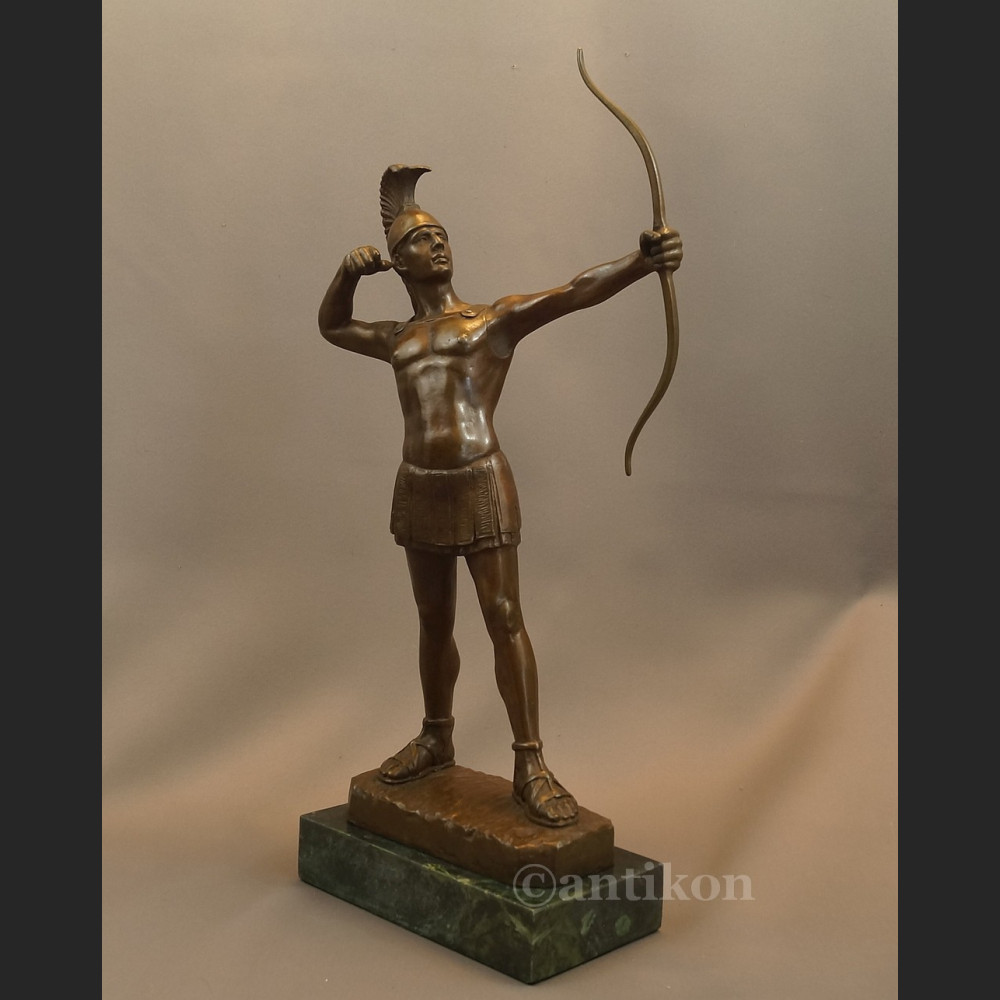 Rzeźba z brązu wielki Łucznik spartanin Leonidas  Rzeźba z brązu wielki Łucznik spartanin Leonidas