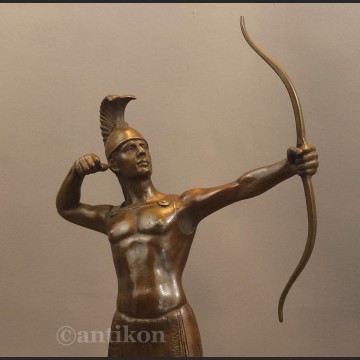 Rzeźba z brązu wielki Łucznik spartanin Leonidas