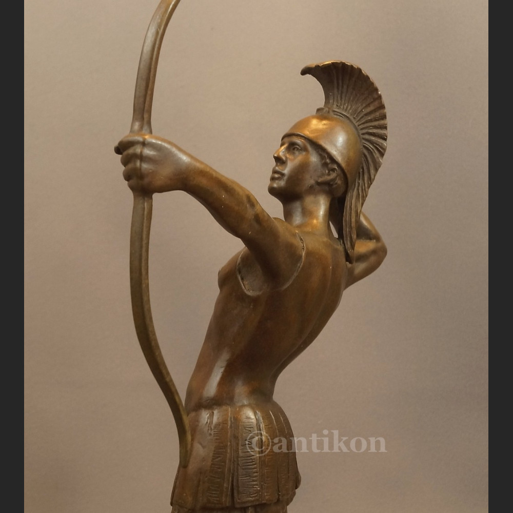 Rzeźba z brązu wielki Łucznik spartanin Leonidas  Rzeźba z brązu wielki Łucznik spartanin Leonidas