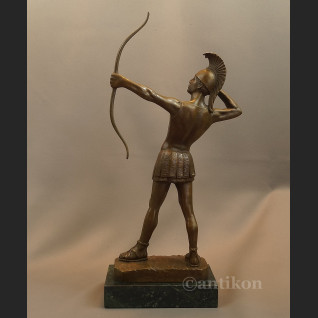 Rzeźba z brązu wielki Łucznik spartanin Leonidas  Rzeźba z brązu wielki Łucznik spartanin Leonidas