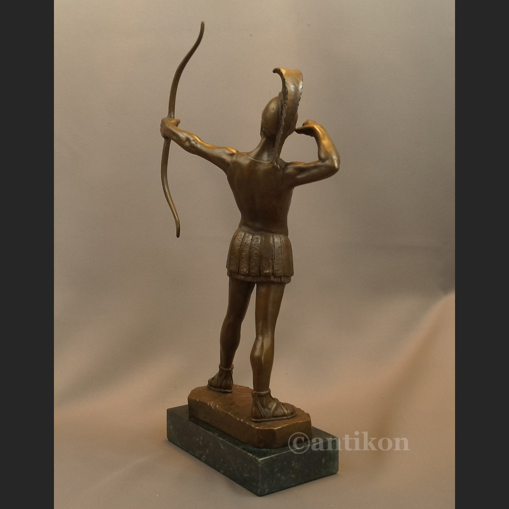 Rzeźba z brązu wielki Łucznik spartanin Leonidas  Rzeźba z brązu wielki Łucznik spartanin Leonidas