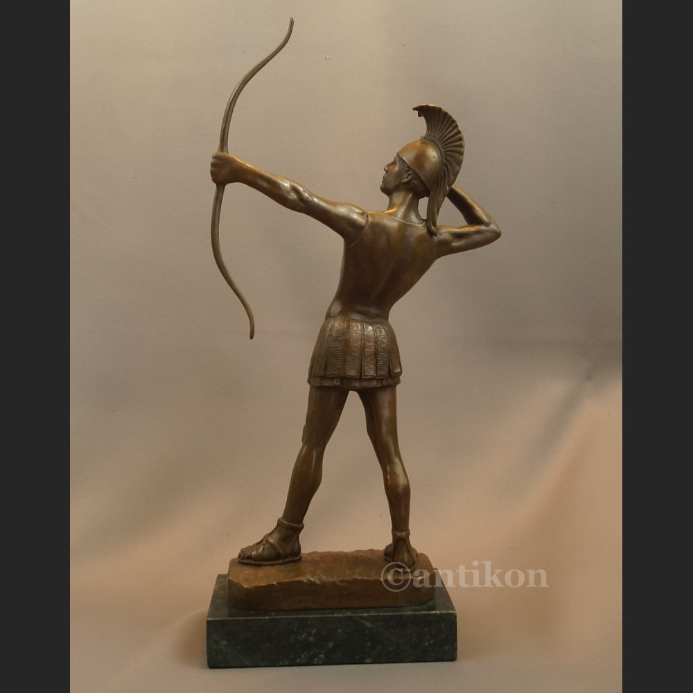 Rzeźba z brązu wielki Łucznik spartanin Leonidas  Rzeźba z brązu wielki Łucznik spartanin Leonidas