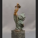 Rzeźba przepiękna kobieta brąz Francja