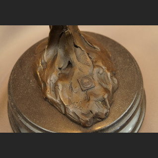 Duża rzeźba z brązu  baletnica Art Deco tancerka 