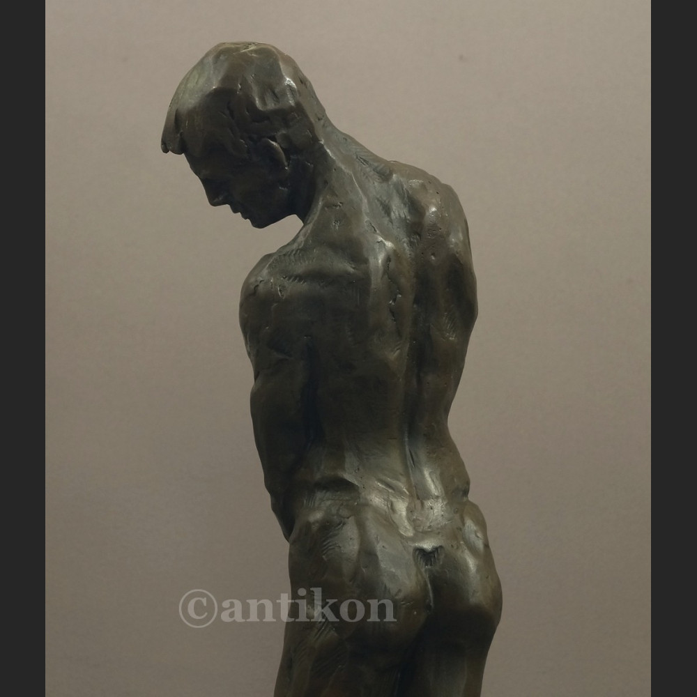 Rzeźba z brązu Adam piękny duży posąg A. Rodin Rzeźba z brązu Adam piękny duży posąg A. Rodin