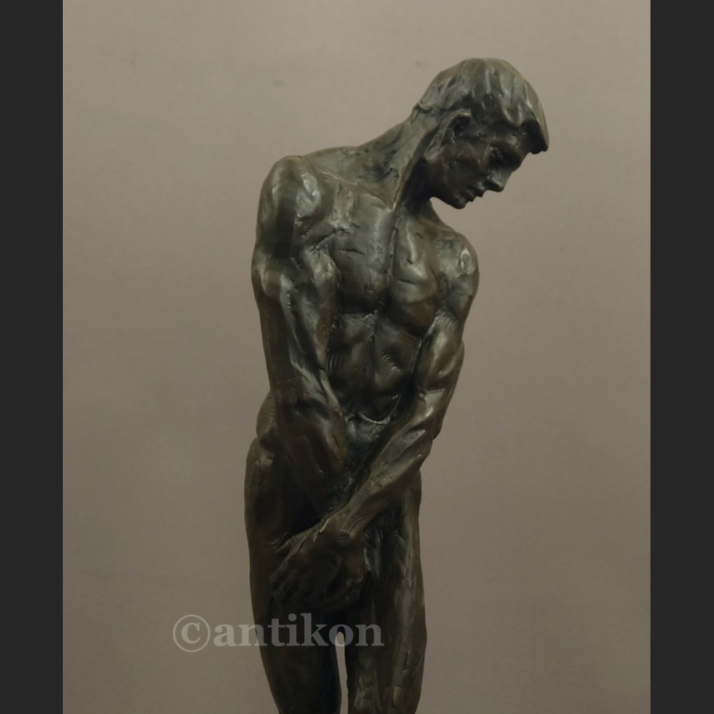 Rzeźba z brązu Adam piękny duży posąg A. Rodin Rzeźba z brązu Adam piękny duży posąg A. Rodin