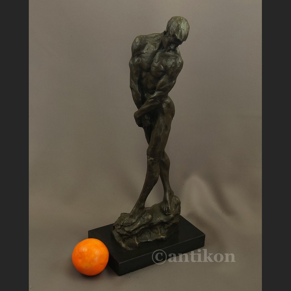 Rzeźba z brązu Adam piękny duży posąg A. Rodin Rzeźba z brązu Adam piękny duży posąg A. Rodin