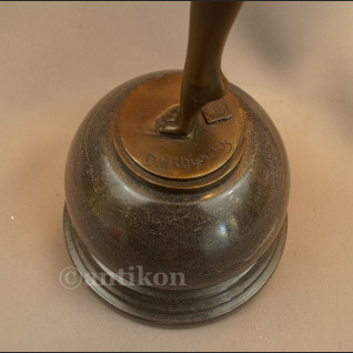 Posąg  z brązu tancerka Art Deco francuska rzeźba 