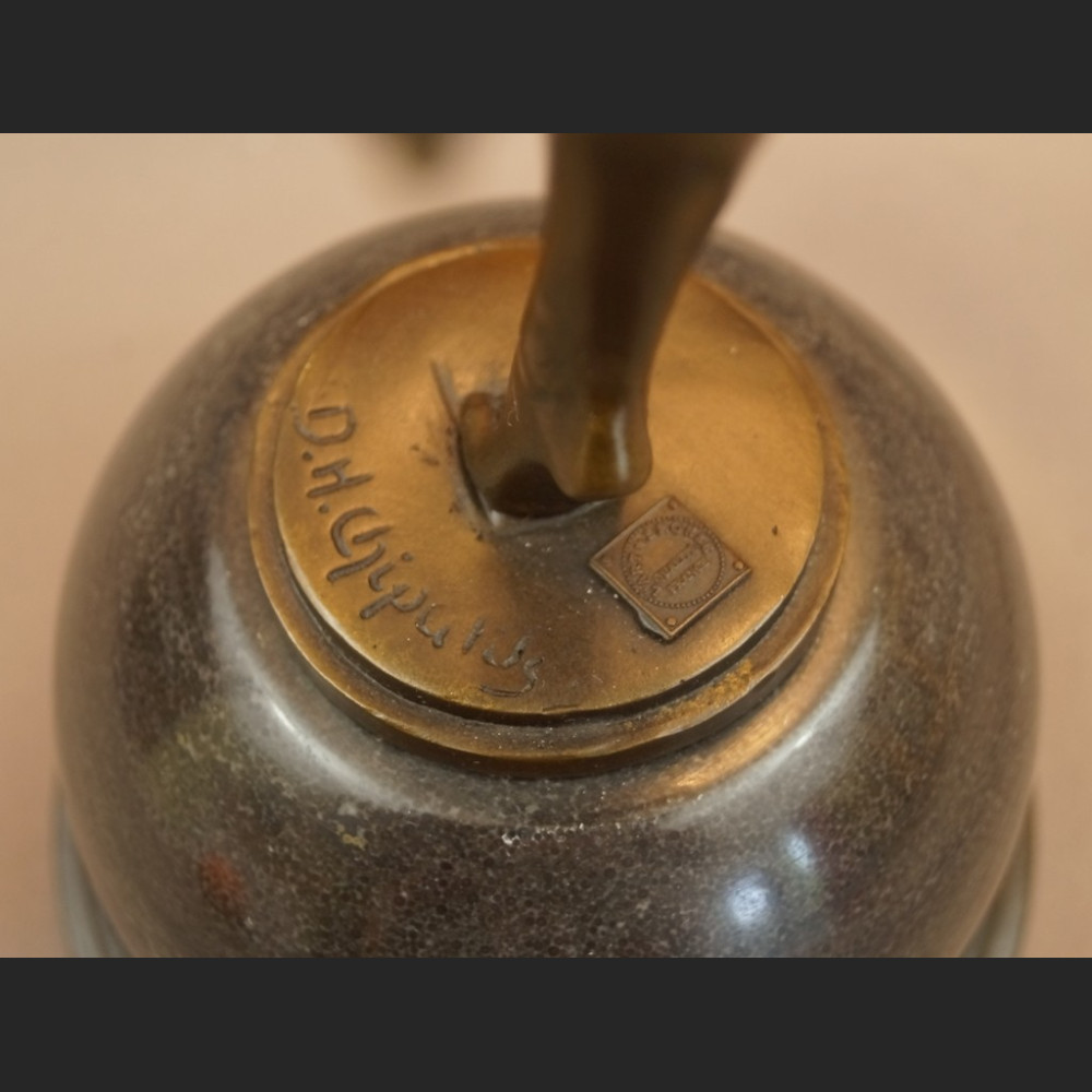 Posąg  z brązu tancerka Art Deco francuska rzeźba 