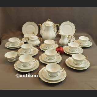 Serwis 12 osobowy  Hertel Jacob kawowy  z 1930r 