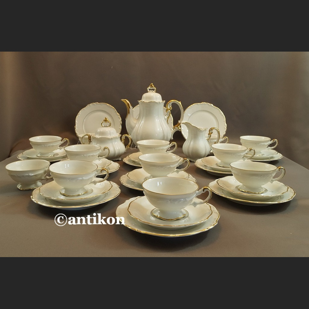 Serwis 12 osobowy Hertel Jacob kawowy z 1930r Serwis 12 osobowy Hertel Jacob kawowy z 1930r