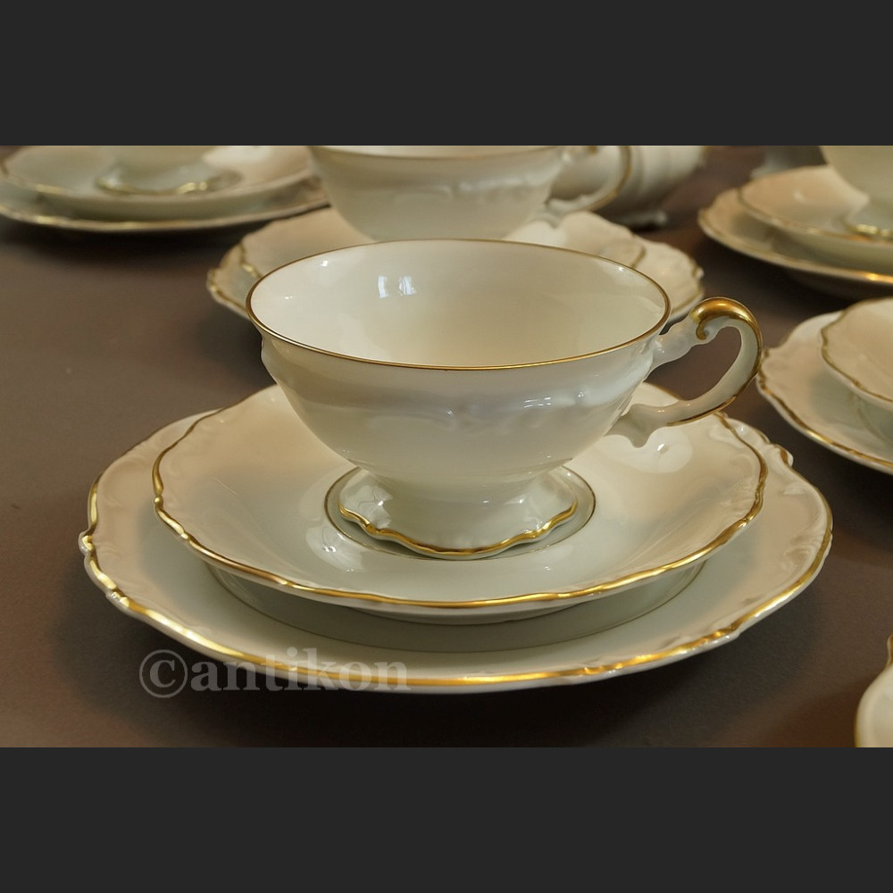 Serwis 12 osobowy Hertel Jacob kawowy z 1930r Serwis 12 osobowy Hertel Jacob kawowy z 1930r