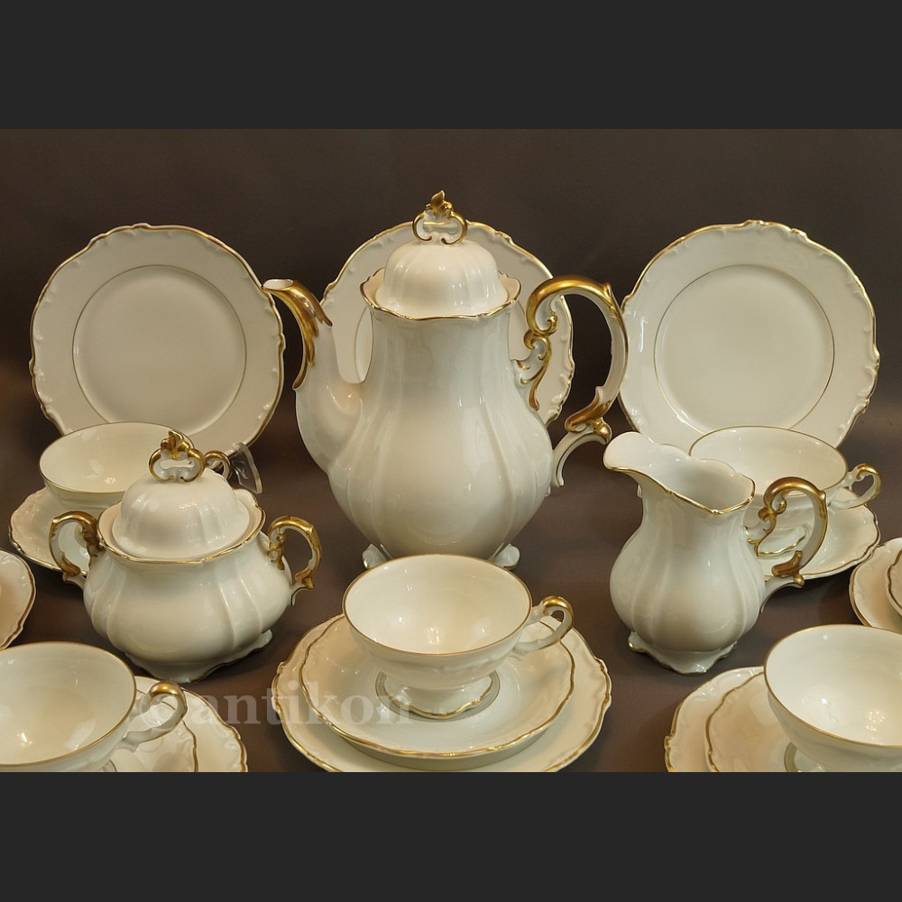 Serwis 12 osobowy Hertel Jacob kawowy z 1930r Serwis 12 osobowy Hertel Jacob kawowy z 1930r