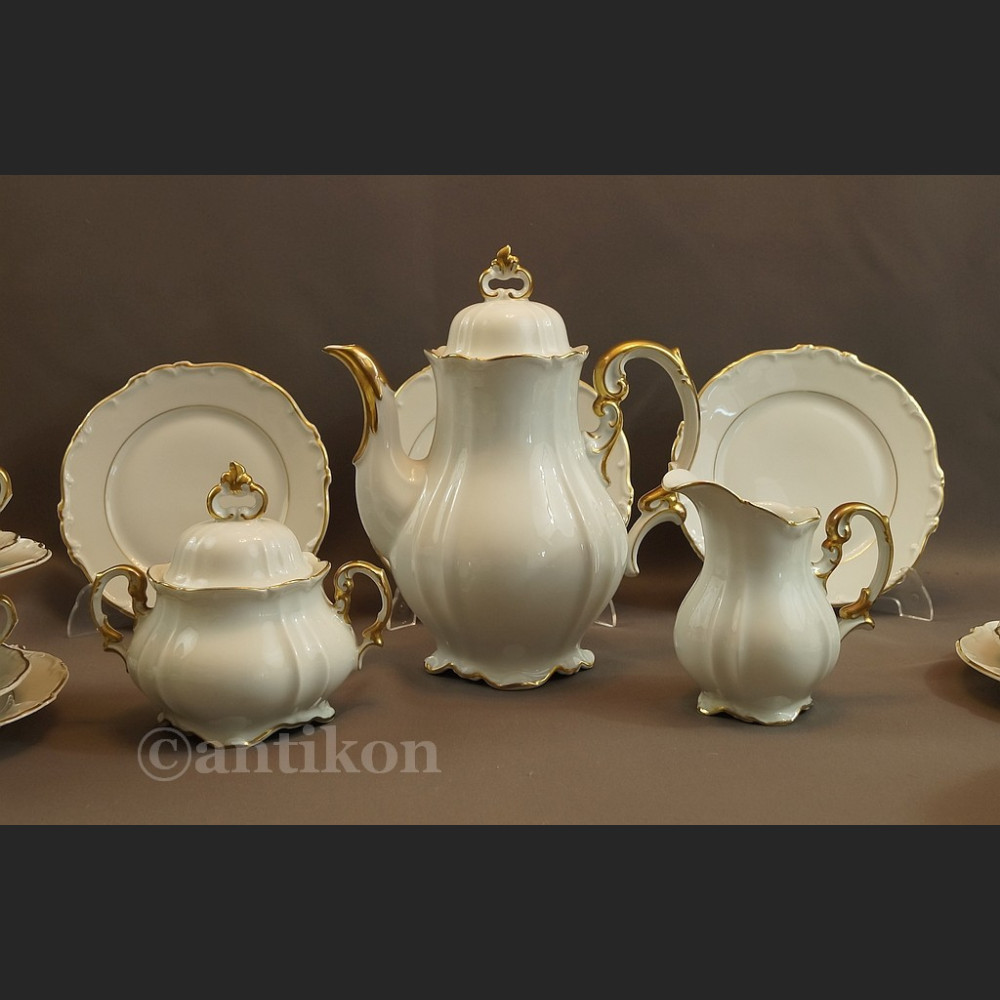 Serwis 12 osobowy Hertel Jacob kawowy z 1930r Serwis 12 osobowy Hertel Jacob kawowy z 1930r