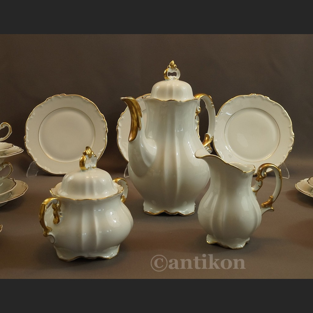 Serwis 12 osobowy Hertel Jacob kawowy z 1930r Serwis 12 osobowy Hertel Jacob kawowy z 1930r