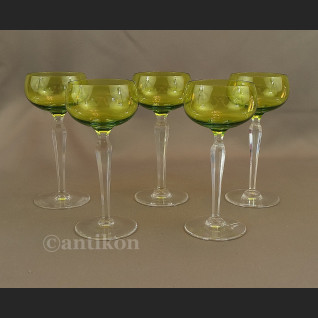 Kieliszki Val Saint Lambert art deco  kryształowe  Kieliszki Val Saint Lambert art deco  kryształowe