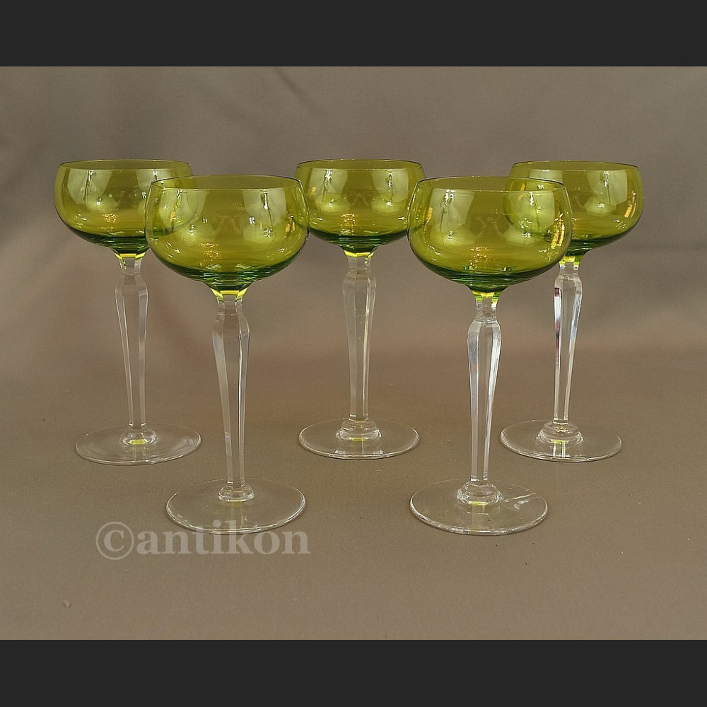 Kieliszki Val Saint Lambert art deco  kryształowe  Kieliszki Val Saint Lambert art deco  kryształowe