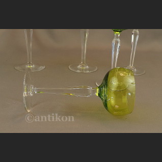 Kieliszki Val Saint Lambert art deco  kryształowe  Kieliszki Val Saint Lambert art deco  kryształowe