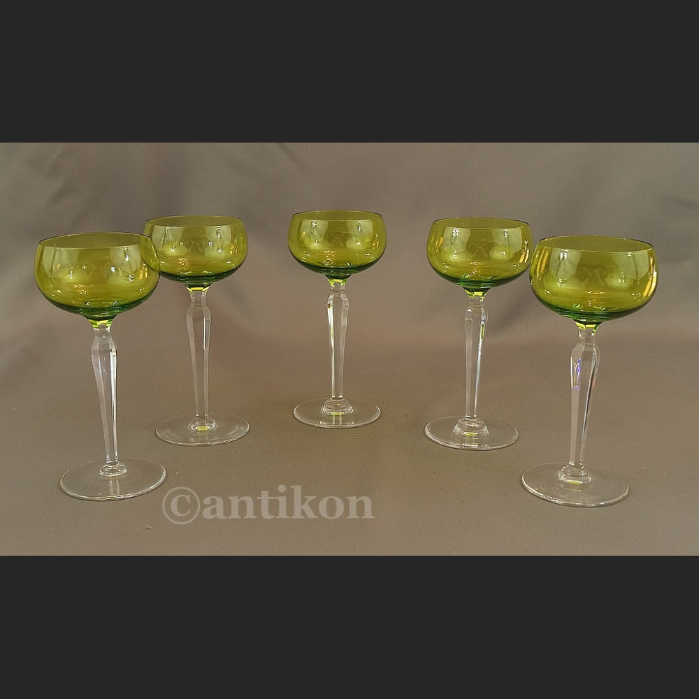 Kieliszki Val Saint Lambert art deco  kryształowe  Kieliszki Val Saint Lambert art deco  kryształowe