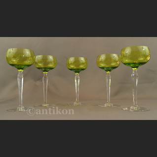 Kieliszki Val Saint Lambert art deco  kryształowe  Kieliszki Val Saint Lambert art deco  kryształowe