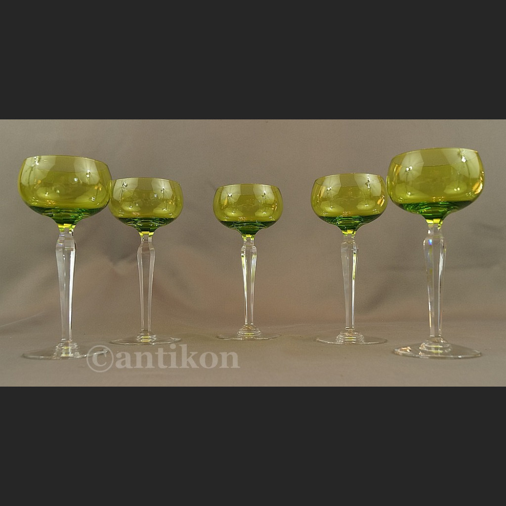 Kieliszki Val Saint Lambert art deco  kryształowe  Kieliszki Val Saint Lambert art deco  kryształowe