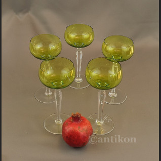 Kieliszki Val Saint Lambert art deco  kryształowe  Kieliszki Val Saint Lambert art deco  kryształowe