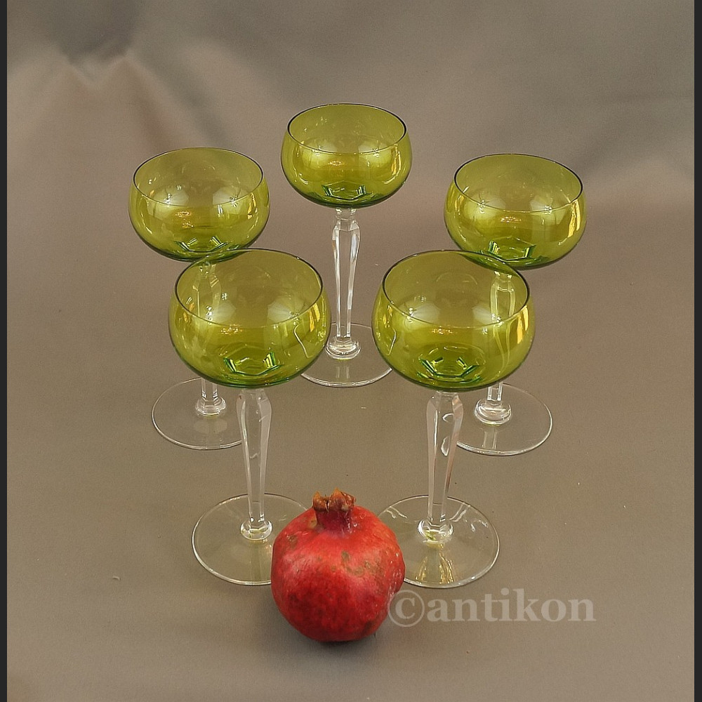 Kieliszki Val Saint Lambert art deco  kryształowe  Kieliszki Val Saint Lambert art deco  kryształowe