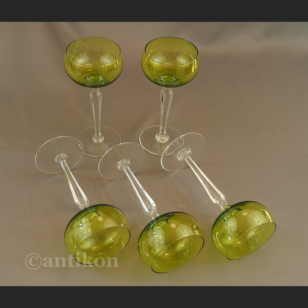 Kieliszki Val Saint Lambert art deco  kryształowe  Kieliszki Val Saint Lambert art deco  kryształowe