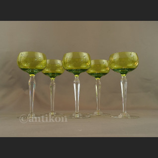 Kieliszki Val Saint Lambert art deco  kryształowe  Kieliszki Val Saint Lambert art deco  kryształowe