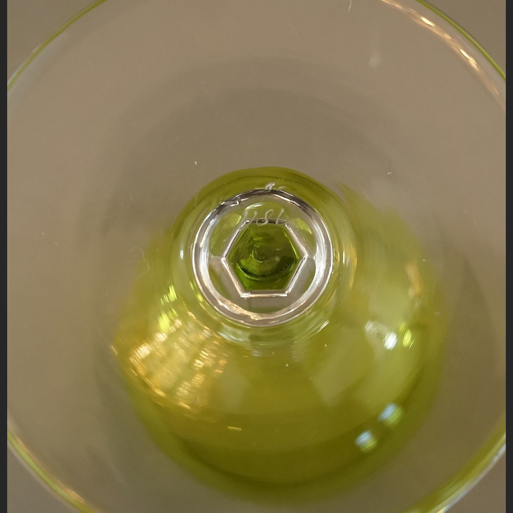 Kieliszki Val Saint Lambert art deco  kryształowe  Kieliszki Val Saint Lambert art deco  kryształowe