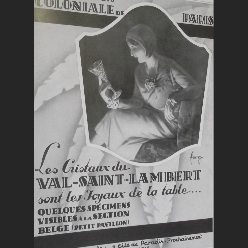 Kieliszki Val Saint Lambert art deco  kryształowe  Kieliszki Val Saint Lambert art deco  kryształowe