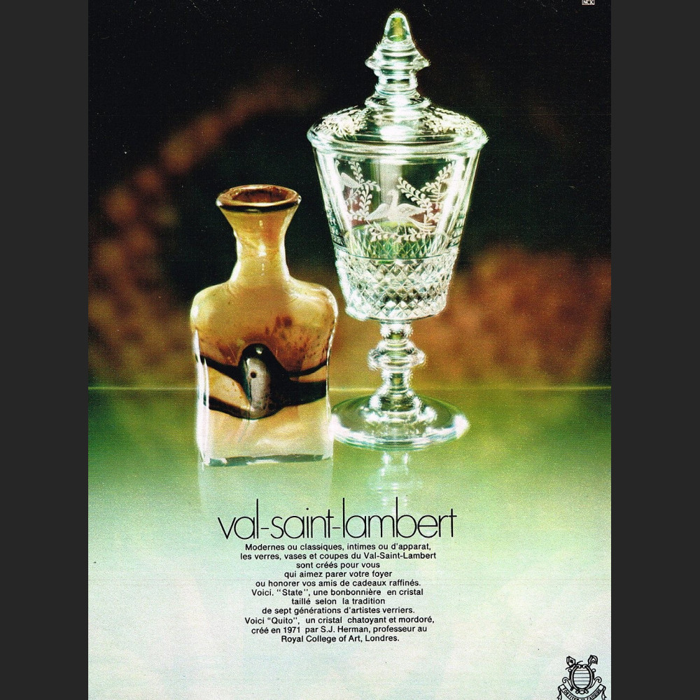 Kieliszki Val Saint Lambert art deco  kryształowe  Kieliszki Val Saint Lambert art deco  kryształowe