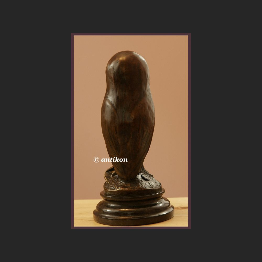 SOWA PIĘKNY BRĄZ SYGNOWANA RZEŹBA FRANCJA ART DECO SOWA PIĘKNY BRĄZ SYGNOWANA RZEŹBA FRANCJA ART DECO