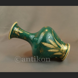 Rosenthal wazon ręcznie malowany zielono złoty Rosenthal wazon ręcznie malowany zielono złoty