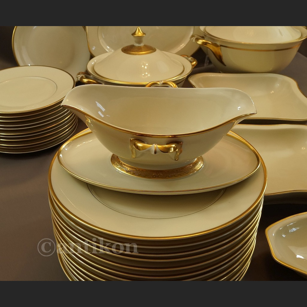 Serwis obiadowy art deco Hutschenreuther gr. Rosenthal na 12 osób  Serwis obiadowy art deco Hutschenreuther gr. Rosenthal na 12 osób