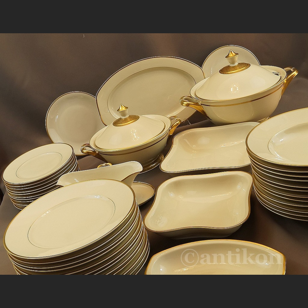 Serwis obiadowy art deco Hutschenreuther gr. Rosenthal na 12 osób  Serwis obiadowy art deco Hutschenreuther gr. Rosenthal na 12 osób