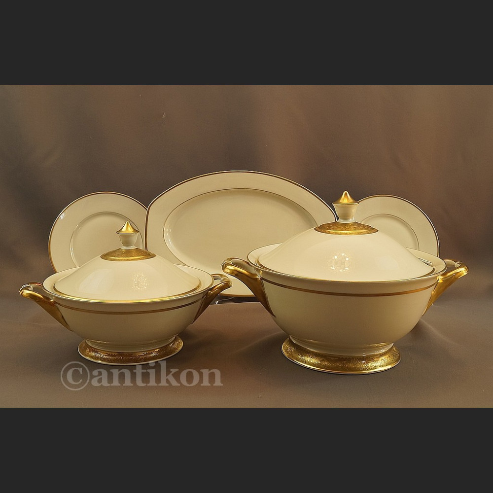 Serwis obiadowy art deco Hutschenreuther gr. Rosenthal na 12 osób  Serwis obiadowy art deco Hutschenreuther gr. Rosenthal na 12 osób