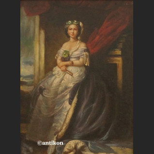 Obraz olejny Portret rokokowej  damy 