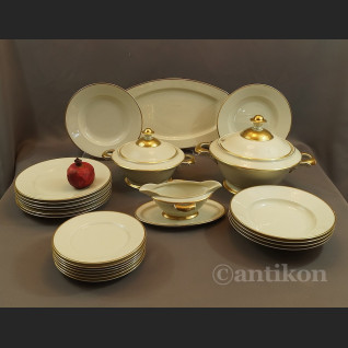 Art deco serwis obiadowy Hutschenreuther gr. Rosenthal dla 6 osób