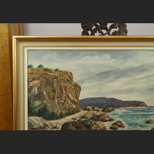 Morski brzeg obraz olejny piękne malarstwo marynistyczne Morski brzeg obraz olejny piękne malarstwo marynistyczne