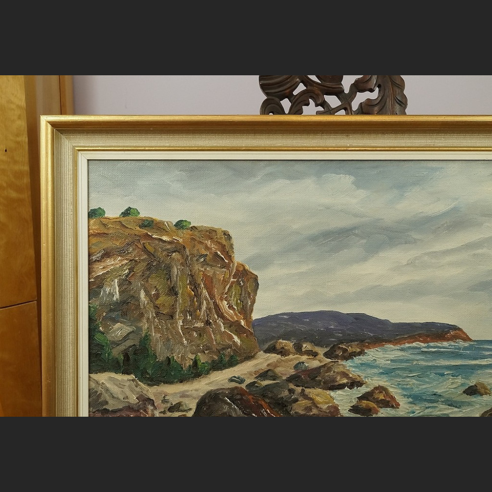 Morski brzeg obraz olejny piękne malarstwo marynistyczne Morski brzeg obraz olejny piękne malarstwo marynistyczne