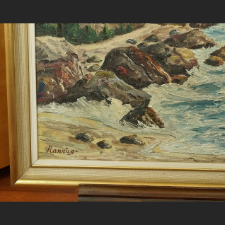 Morski brzeg obraz olejny piękne malarstwo marynistyczne Morski brzeg obraz olejny piękne malarstwo marynistyczne